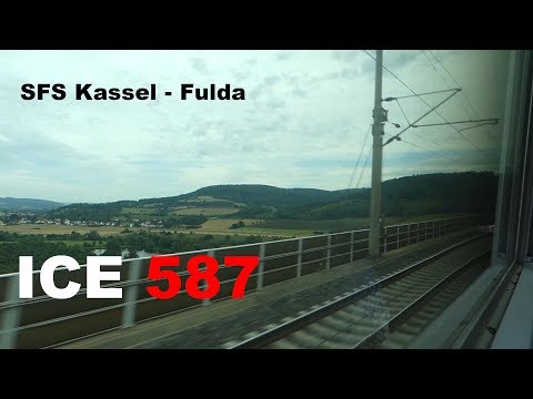 [250 km/h] ICE 1 Mitfahrt Kassel-Wilhelmshöhe - Fulda (full)