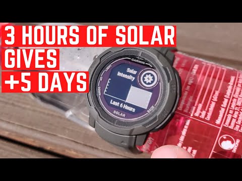 Garmin Instinct 2 Solar Charging Test | Forever power with the Sun