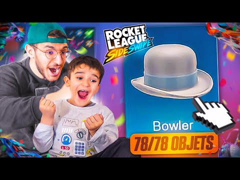 MON PETIT FRÈRE TROUVE TOUT LES ITEMS DE ROCKET LEAGUE SIDESWIPE ! (Pack opening)