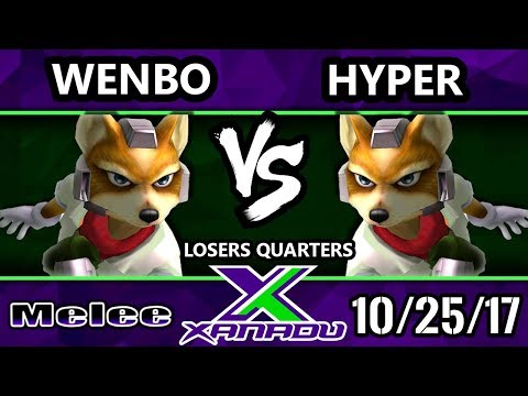 S@X 225 Melee - Wenbo (Fox) Vs. Hyperflame (Fox) - Smash Melee Losers Quarters - SSBM