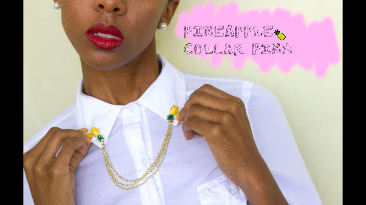How to Make a Pineapple Collar Pin | Style/Fashion DIY