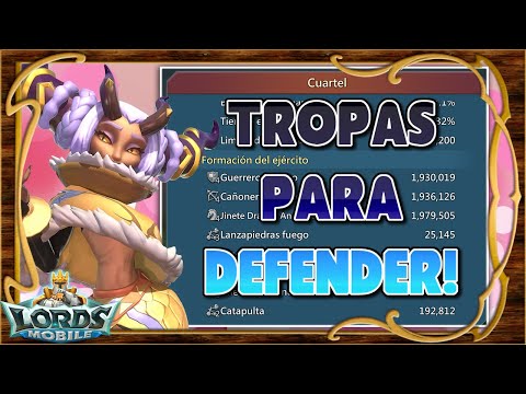 ⚔️ ¿Cuántas tropas necesito para defender? El truco definitivo! - Lords Mobile ES