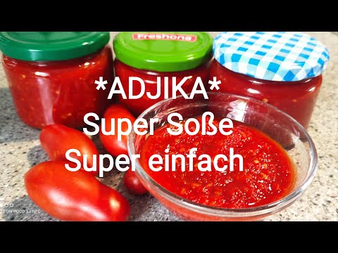 Pikante Tomaten Soße einkochen/ganz einfach/ADJIKA/Vielseitig verwendbar.