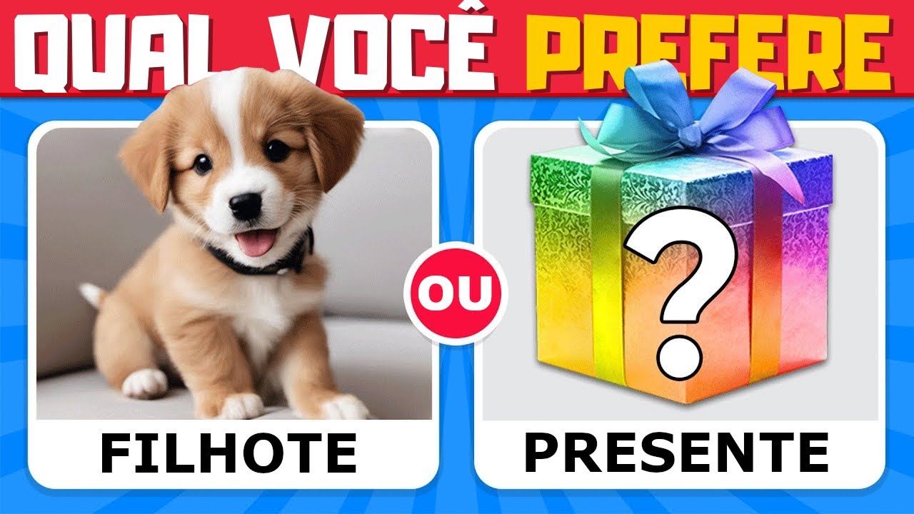 O Que Você Prefere...? 🎁 Edição Presente MISTERIOSO | QuizTap