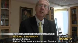 preview picture of video 'C-SPAN Cities Tour - Augusta: Collection of U.S. Sen. George J. Mitchell'
