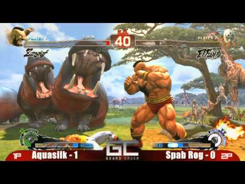 Guard Crush 9 SSF4 Character Lock: Aquasilk vs Spab Rog