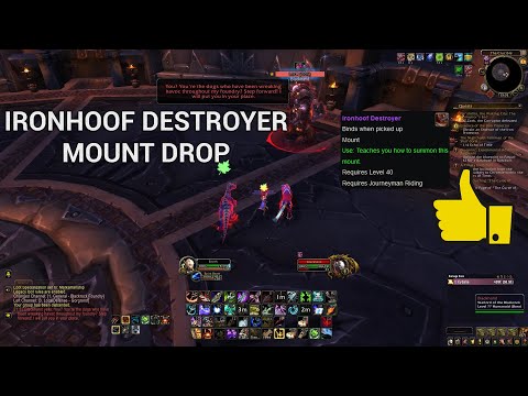 WoW - Ironhoof Destroyer rare mount drop
