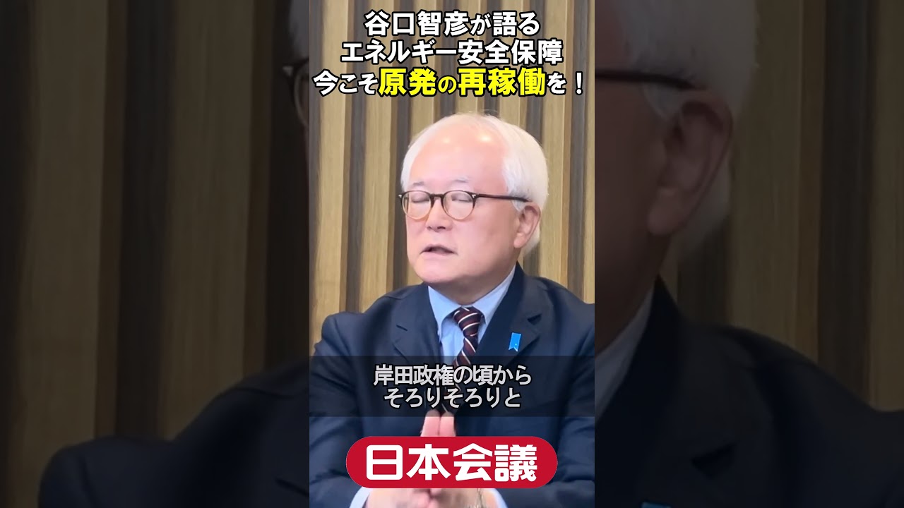 【日本会議会長谷口智彦が語る】日本のエネルギー安全保障―今こそ原発の再稼働を！