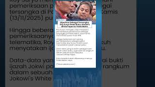 Roy Suryo Bawa Buku Jokowi White Paper saat Diperiksa Sebagai Tersangka di Polda Metro