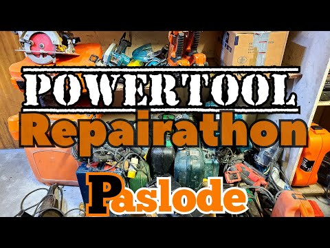 Repairing a load of Paslode nail guns.