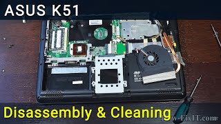Video thumbnail for Asus K51 Disassembly, Fan Cleaning, and Thermal Paste Replacement Guide by How-FixIT
