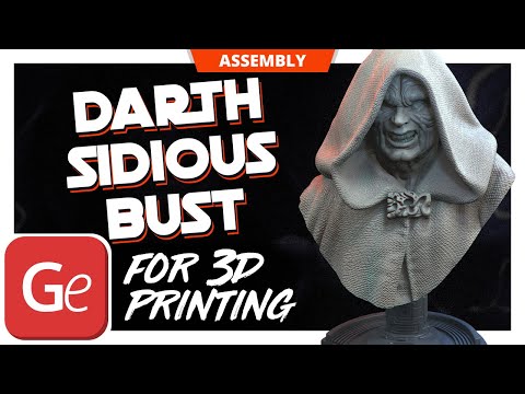 Darth Sidious Bust STL files for 3D printing | Assembly by Gambody