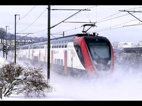 Fast Trains In Snow the very best -  ICN auf Schleichfahrt - new train