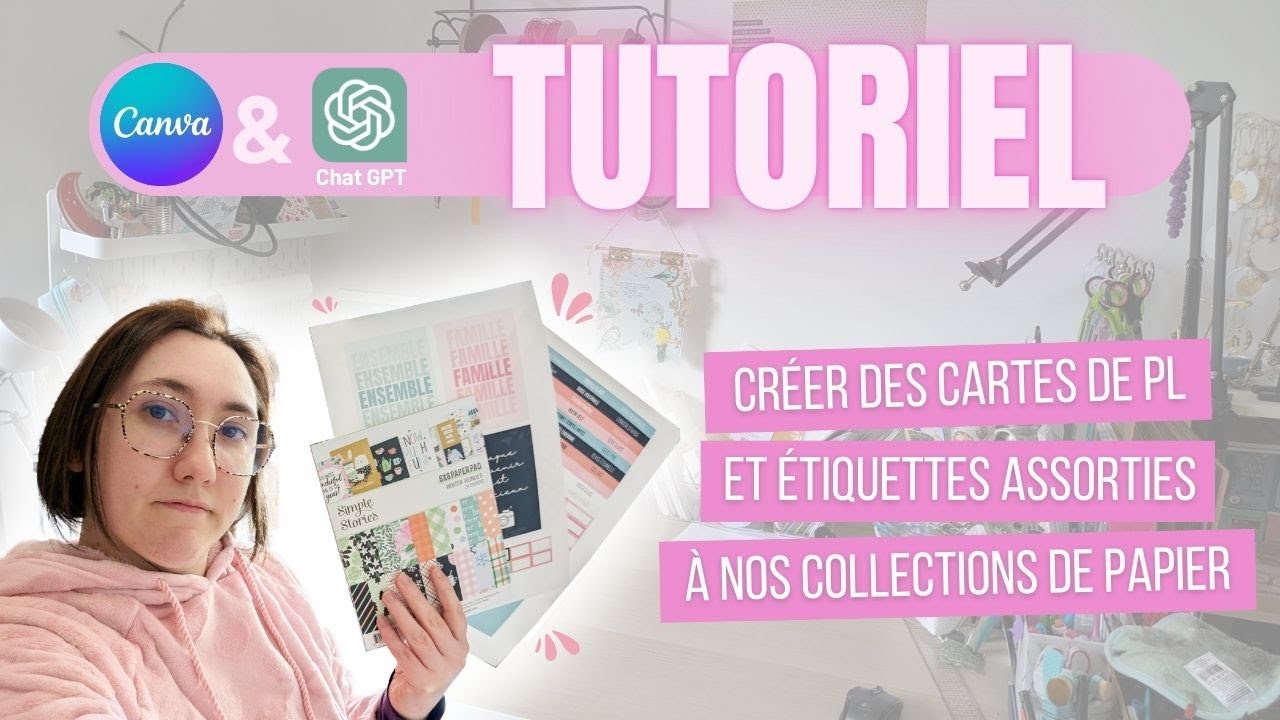 TUTO CANVA Créer des cartes PL et étiquettes assorties à nos collections #projectlife #canvatutorial