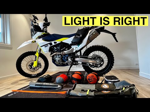 Lightweight Adventure Motorcycle Camping Gear