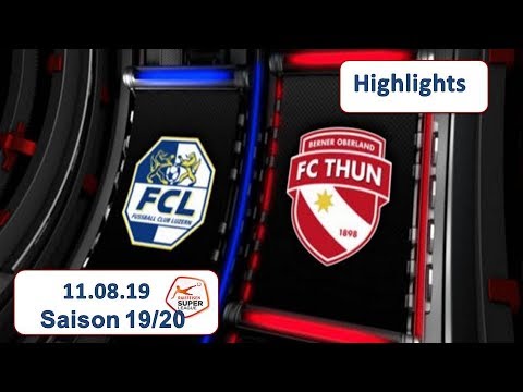 Highlights: Fc Luzern vs Fc Thun (11.08.19)