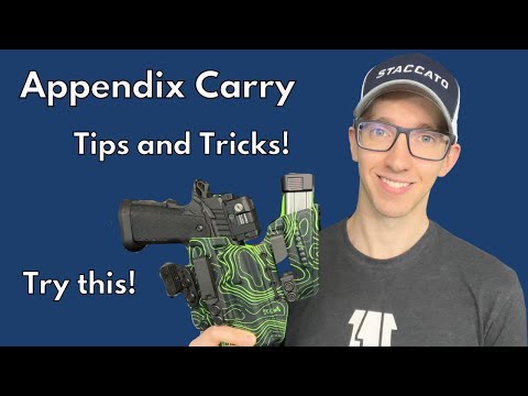 Need HELP with appendix carry? - Try these tips for better comfort and concealment!