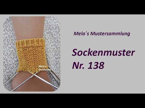 Sock pattern no. 138 - Knitting pattern in the round / Socks knitting pattern