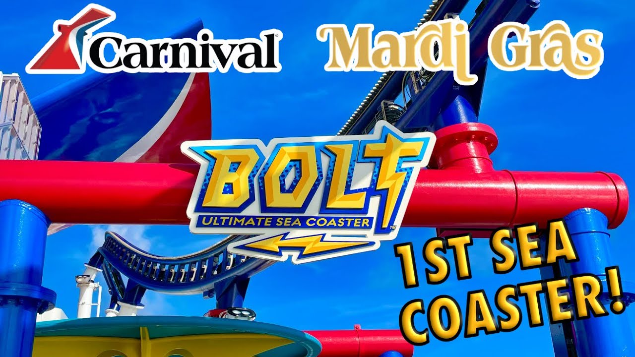 Carnival Mardi Gras BOLT! Requirements & Everything You Need to Know About 1st Rollercoaster at Sea!