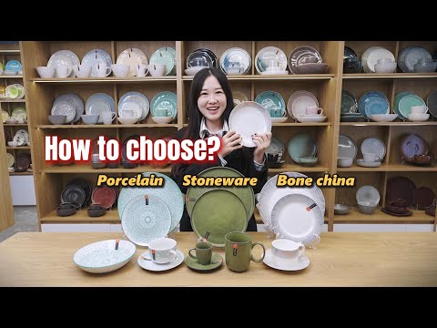 How to choose the ceramic tableware material? A comparison of bone china, porcelain, and stoneware