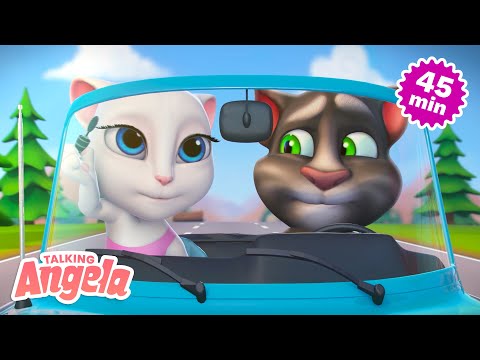 ☀️ Summer Fun at the Beach ☀️ Talking Angela (Shorts Compilation)