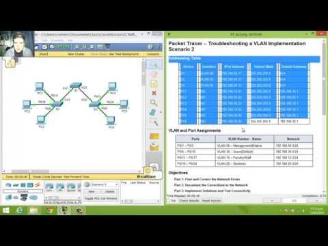 6.2.3.8 - 3.2.4.8 Packet Tracer - Troubleshooting a VLAN Implementation - Scenario 2