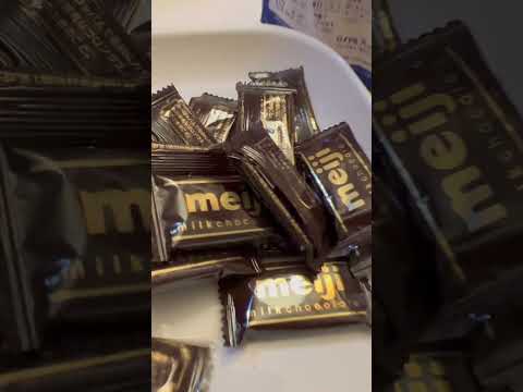 Meiji chocolate Asmr #shorts #viral #trending #satisfying