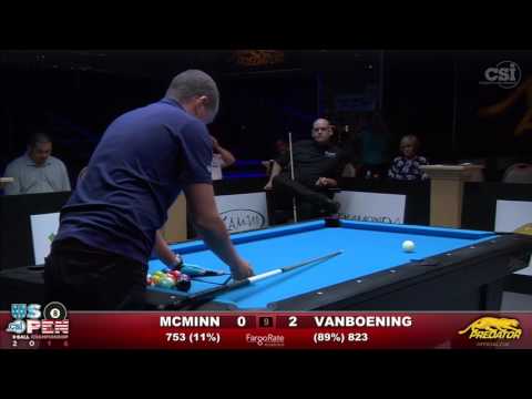2016 US Open 8-Ball: Shane McMinn vs Shane Van Boening