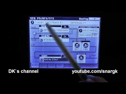 Korg M50 Workshop / Tutorial : FX Routing