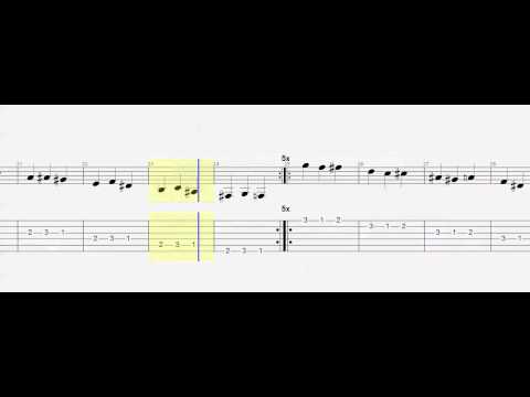 3 Finger Warm-Up - 450 bpm - Guitar - Play Along