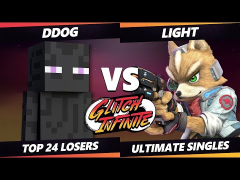 Glitch Infinite Top 24 - DDog (Steve) Vs. Light (Fox) - SSBU Ultimate Tournament
