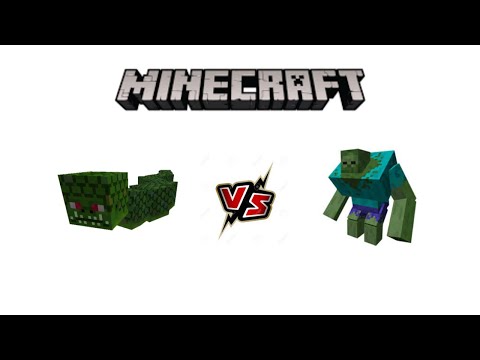 Mutant Zombie vs Naga. Minecraft Mob Battles