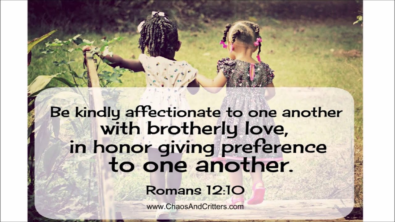 Daily Bible Verse - Romans 12:10 - Daily Inspiration and Encouragement from the Bible