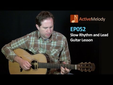 Slow Rhythm and Lead Guitar Lesson (With Piano) - EP052
