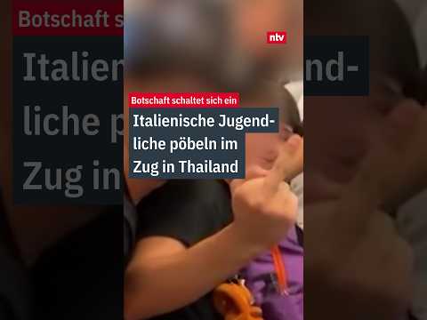 Video Thumbnail: Szene in Bahn handelt Italienern den Zorn Thailands ein | #ntv