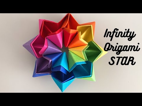 HOW TO MAKE AN INFINITY ORIGAMI STAR/ HANDMADE CRAFT