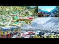 Naran Bazar Naran In Summer Vs Naran Bazar In Winter Naran Snowfall Drone Shots Naran Kaghan