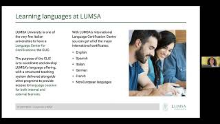 Webinar "Choose Rome as a campus - discover LUMSA University!"