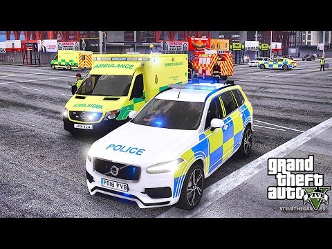 GTA 5 MODS LSPDFR 900 - BRITISH PATROL!!! (GTA 5 REAL LIFE PC MOD) 4K 60FPS