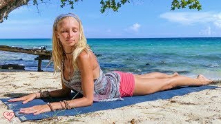 Best Easy Yoga For Stress Relief  ♥ Unwind & Let Go | Koh Kood