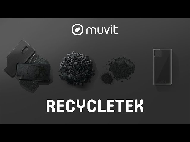 Custodia Muvit Recycletek nera per Apple iPhone 12 Pro Max video