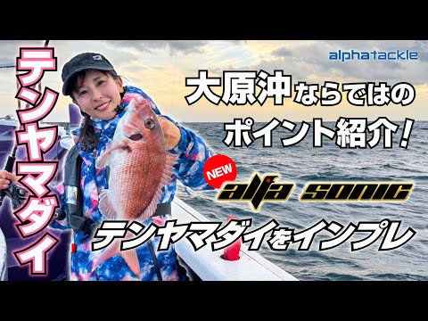 【テンヤマダイ】NEWアルファソニックテンヤマダイを使って井上直美が大原テンヤマダイを攻略！【なおちん】