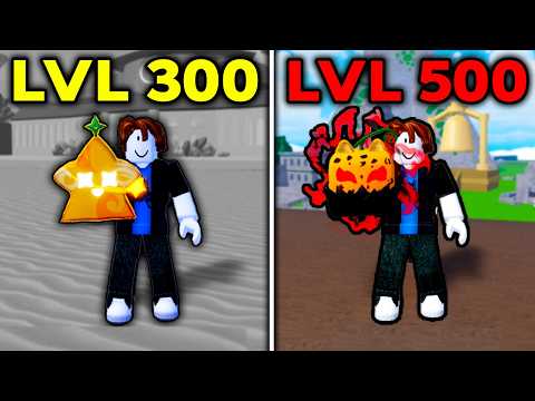 Noob To MAX But EVERY 100 Levels I Eat A New Fruit.. (Blox Fruits)