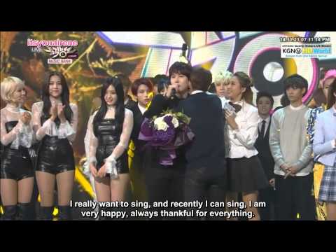 [ENG SUB] 141121 KBS Music Bank - Kyuhyun 2nd Win Cut