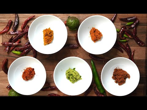 Thai Curry Pastes (Red, Yellow, Green, Panang, Massaman)