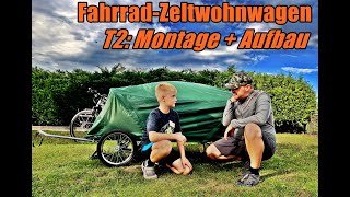 SHIWAGIN FAHRRADWOHNWAGEN ZELT-KLAPPANHÄNGER - Montage und Aufbau