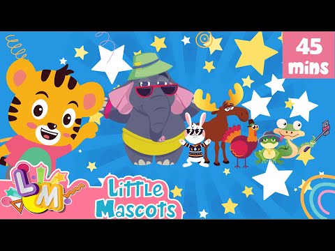 Funky Animals + Hands In The Air + More   Little Mascots Nursery Rhymes & Kids Songs