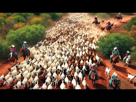 US Farmers And Ranchers Are Raising 2.53 Million Goats This Way - Farming Documentary