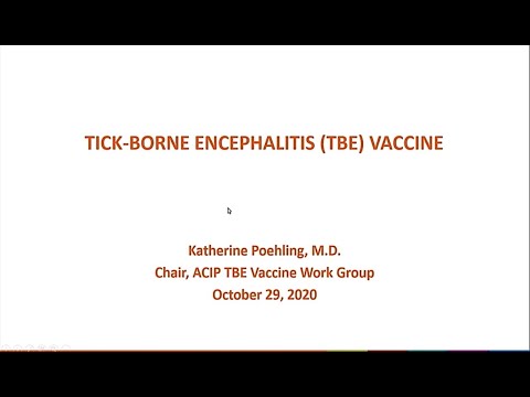 October 2020 ACIP Meeting - Tick-borne Encephalitis Vaccine