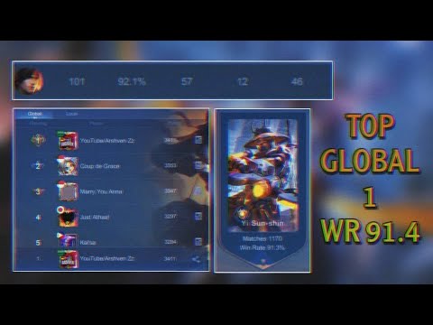 91% Win rate  YSS,  Hard carry!  [ Top Global 1 Yi- Sun-Shin ] Arshven Zz Mobile Legends